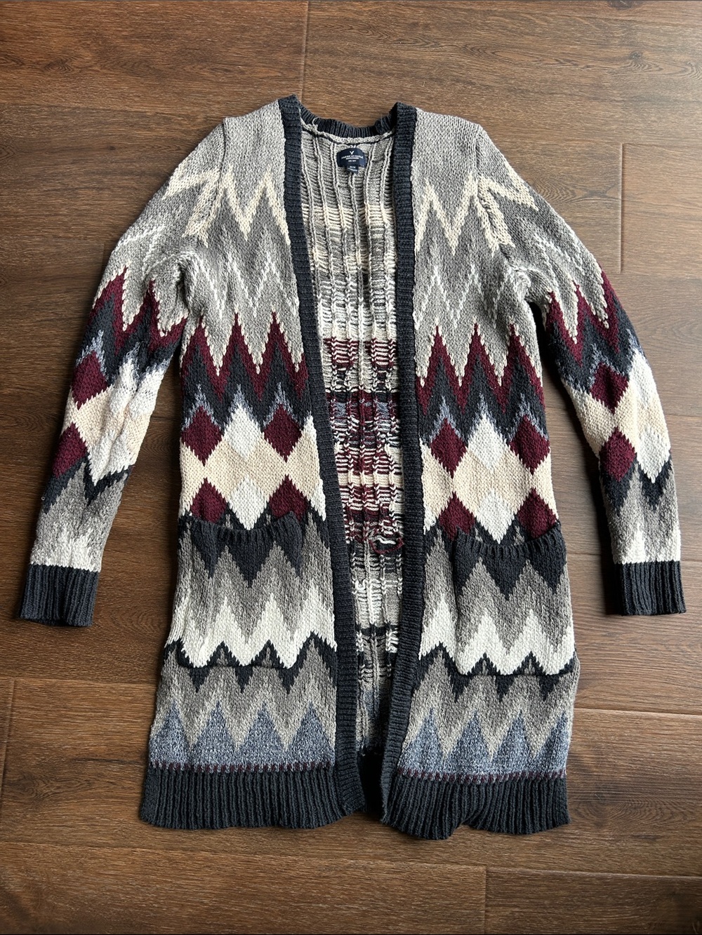 American Eagle Knit Open Cardigan Sweater | American Eagle Cardigan Sweater |